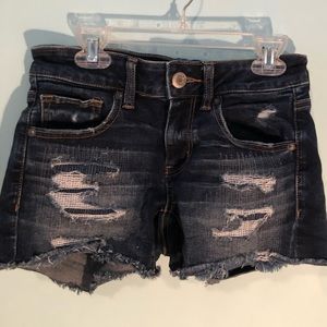 midi jean shorts